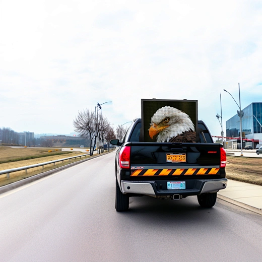 truck mounted message board
